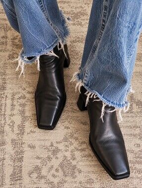 Vintage Zita Maria Italian Leather Square Toe Boots | EU 39 | Y2K 90s